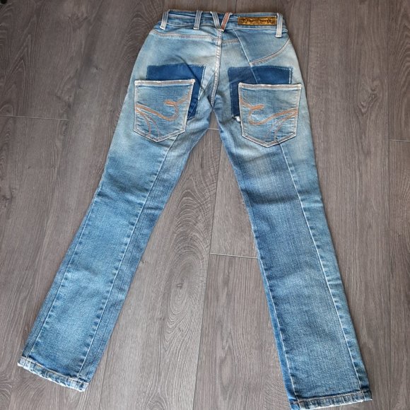 Y2K Cavalera Low Rise Skinny Jeans Size 0 RARE - Picture 3 of 12